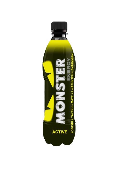 Напиток энергетический Monster Energy Yellow Active 500 мл., ПЭТ