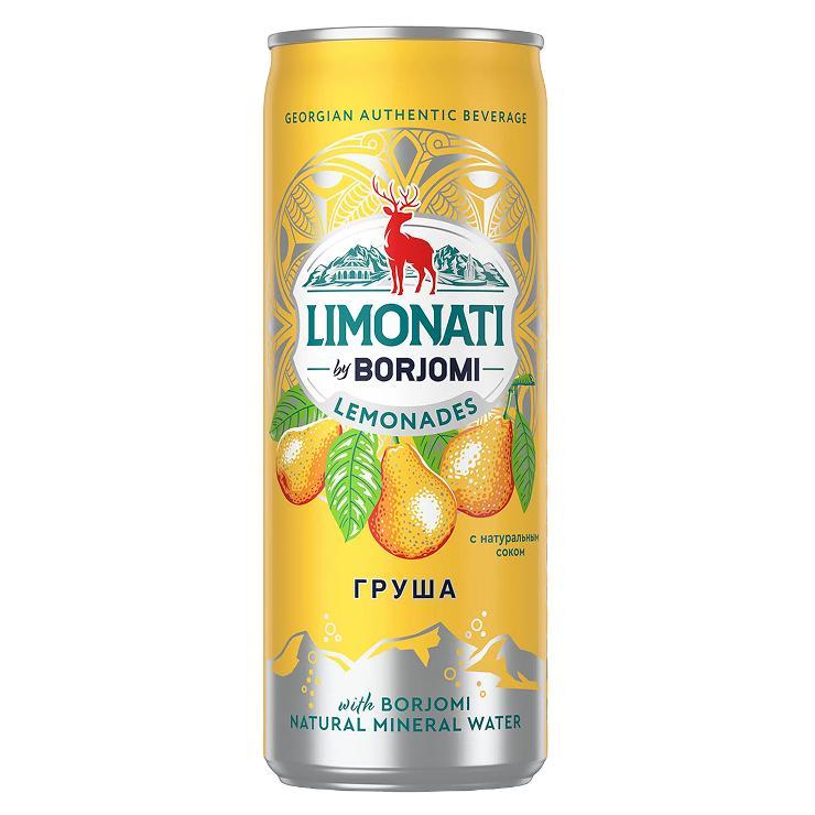 Напиток газированный Borjomi limonati груша 330 мл., ж/б