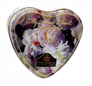 Чай Zylanica My sweet Heart just for you, Сердце, Floral Super Pekoe, черный, 100 гр., ж/б