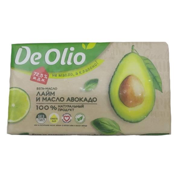 Вегамасло Слобода De Olio крем на растительных маслах лайм и масло авокадо 72,5%, 180 гр., фольга