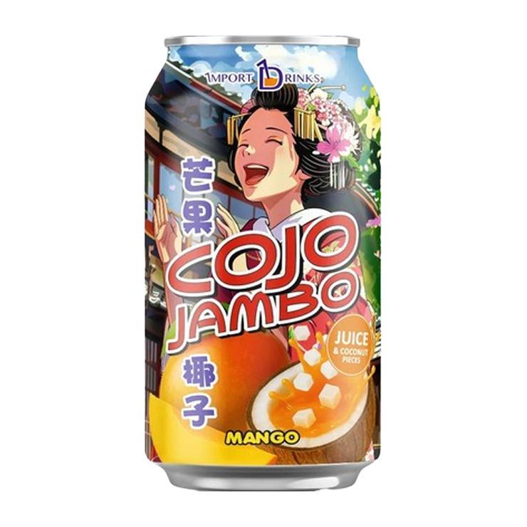 Напиток газированный COJO JAMBO Juice nata de coco mango 330 мл., ж/б