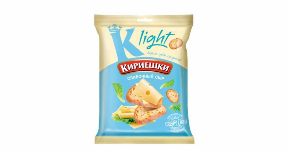 Сухарики Кириешки Light сливочный сыр, 33 гр, флоу-пак