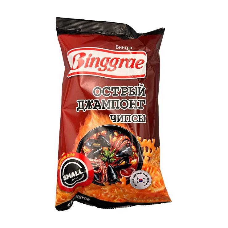 Чипсы Binggrae острый джампонг 40 гр., флоу-пак