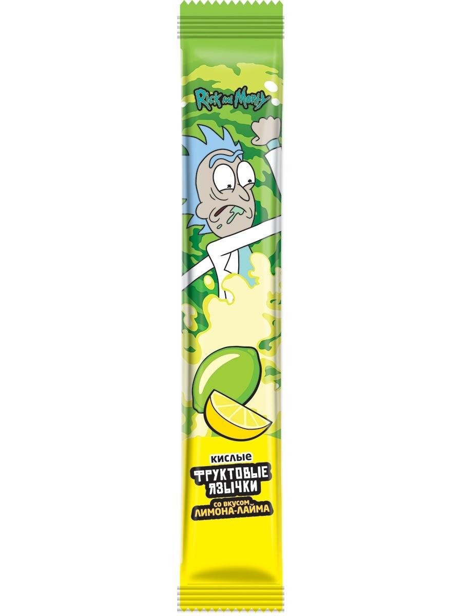 Конфета жевательная Конфитрейд Рик и Морти фруктовые язычки 18 гр., флоу-пак
