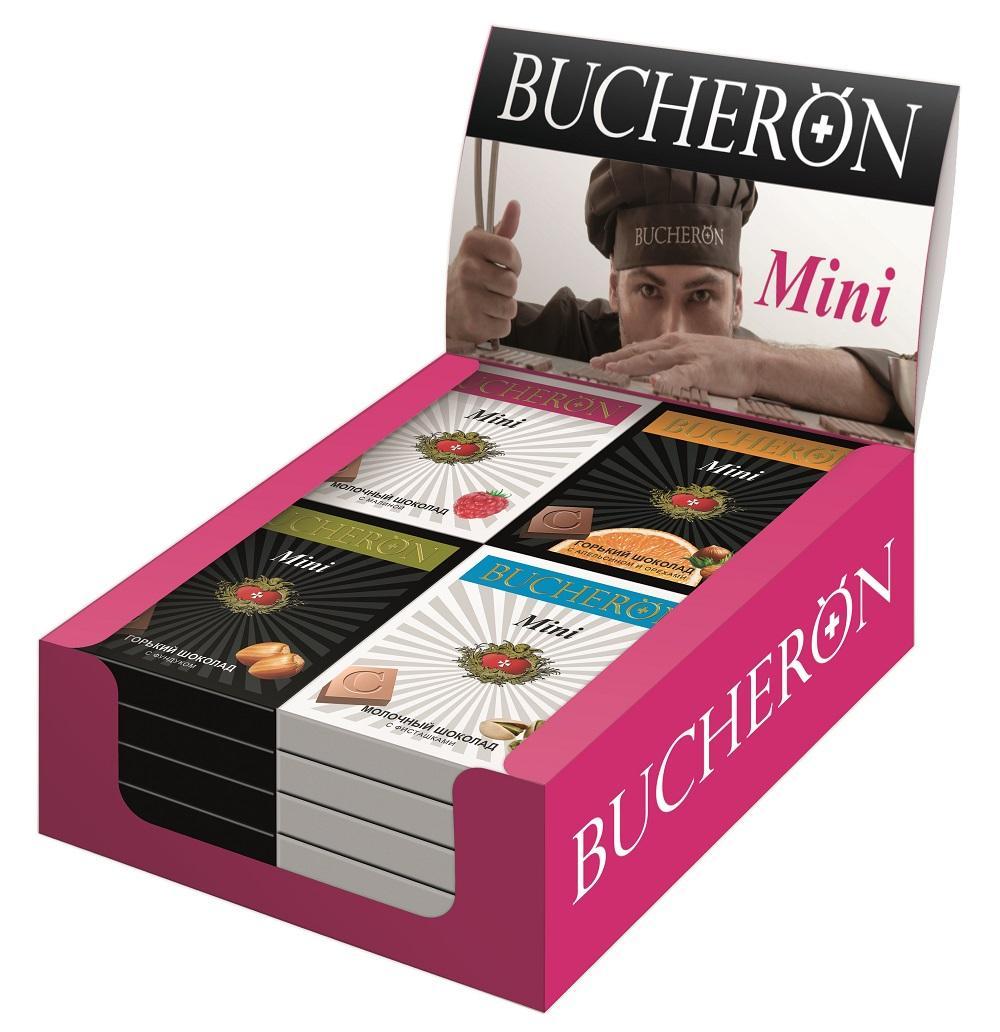 Шоколад Bucheron Mini ассорти 45 гр. х 24 шт., картон