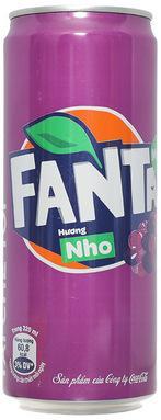 Напиток сильногазированный Fanta виноград Вьетнам 320 мл., ж/б