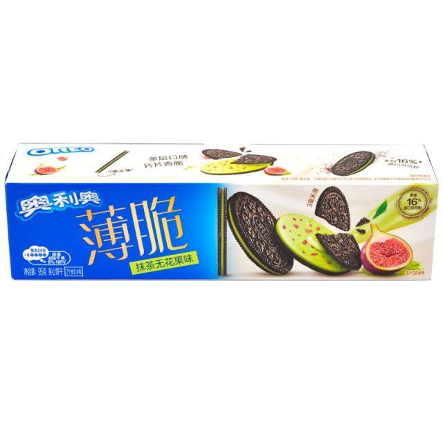 Печенье Oreo Crisp Matcha Fig flavor 95 гр., картон