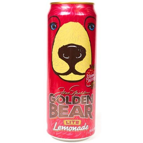 Чай холодный Arizona Golden Bear Lite Lemonade клубника 680 мл., ж/б