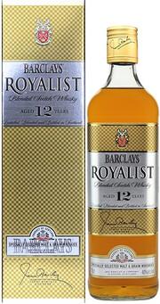 Виски Barclays Royalist 40%, шотландский купажированный, 12 лет, Шотландия, 700 мл., картон