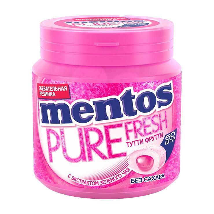 Жевательная резинка Mentos Fresh Tutti Frutti 60 гр., пластиковая упаковка