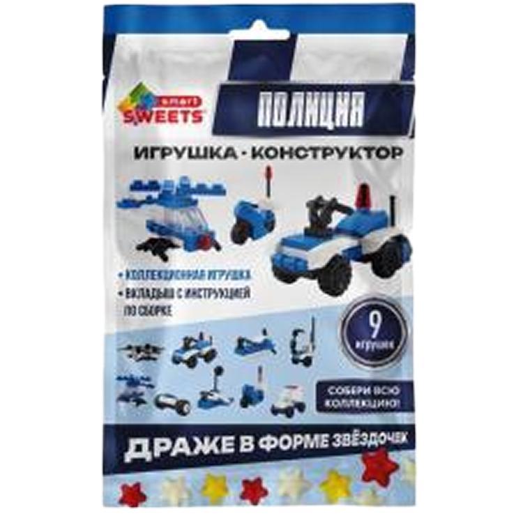 Карамель Smart Sweets игрушка полиция клубника апельсин ананас 5 гр., саше