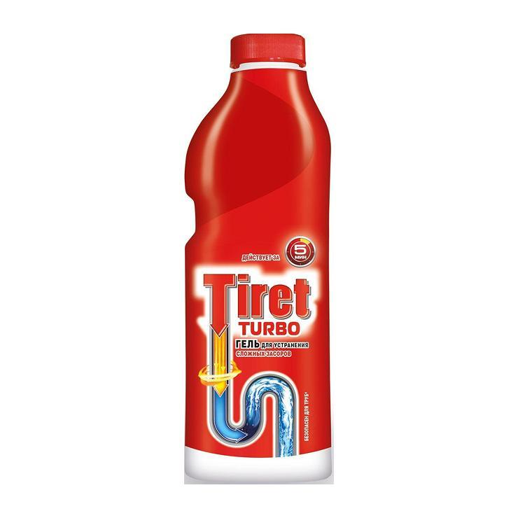 Гель для удаления засоров Tiret Turbo1 л., ПЭТ