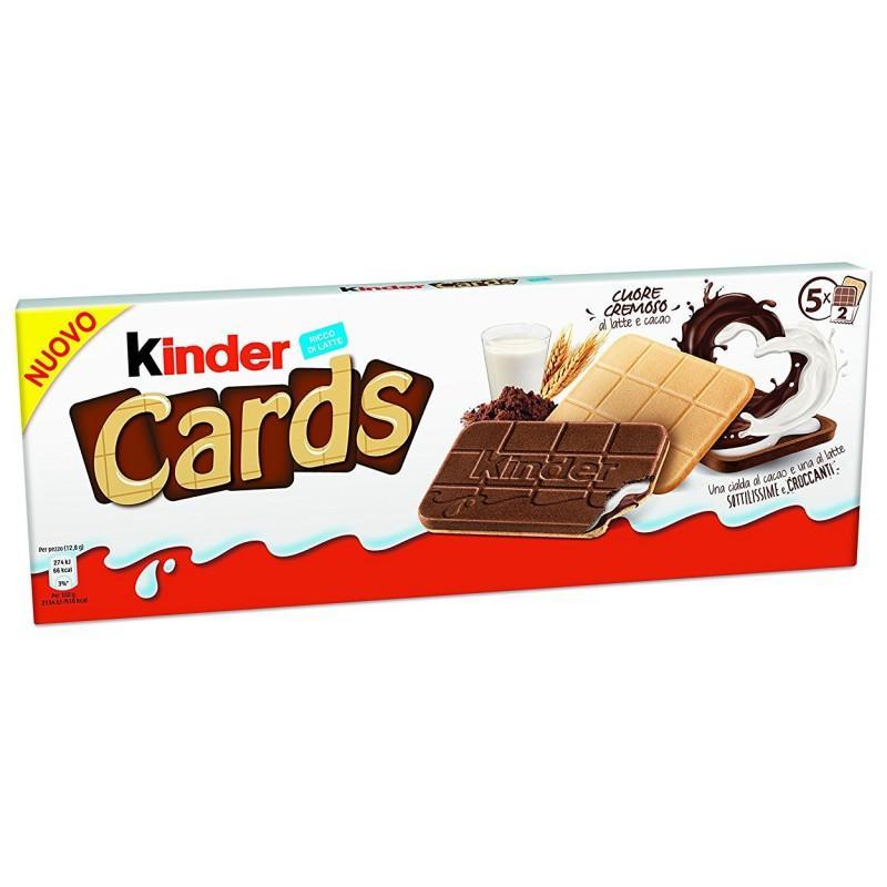 Печенье Kinder Cards 128 гр., картон