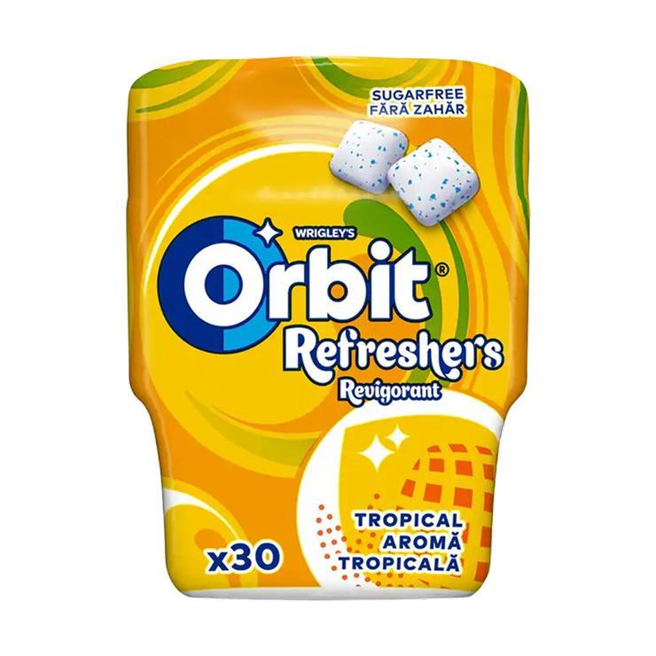 Жевательная резинка Orbit refreshers tropic 67 гр., пластиковая упаковка
