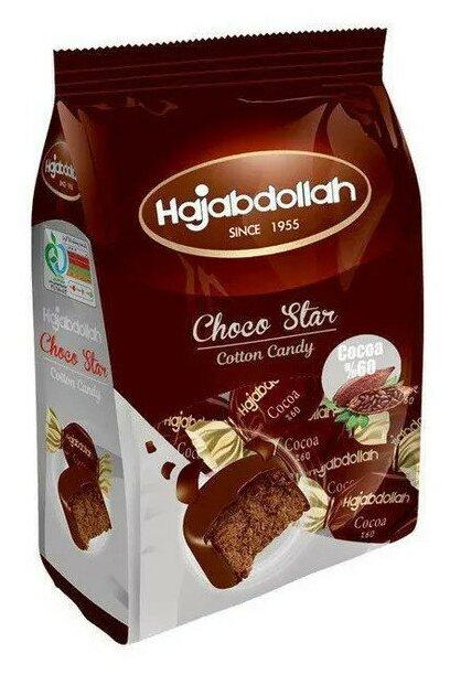 Конфеты Hajabdollah Choco Star из пишмание со вкусом горького шоколада 60% 180 гр., флоу-пак