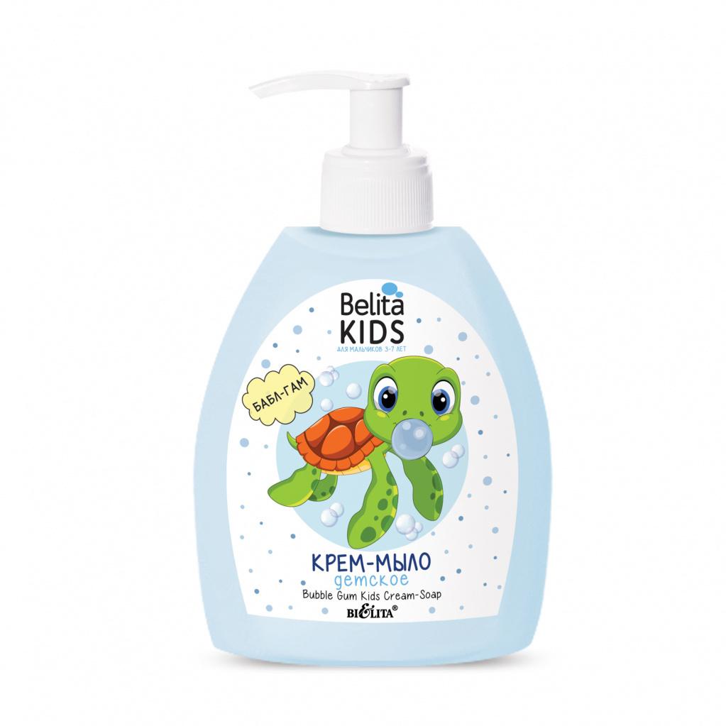 Крем-мыло Bielita Kids для мальчиков 3-7 лет Детское Бабл Гам 300 мл., ПЭТ
