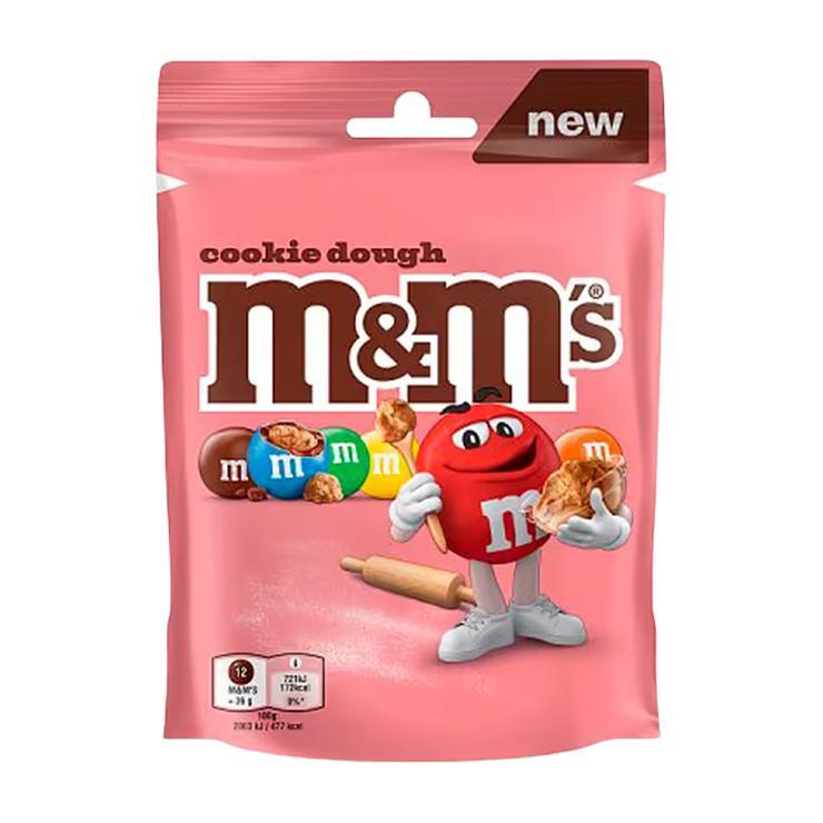 Драже M&M's cookie dough 102 гр., дой-пак