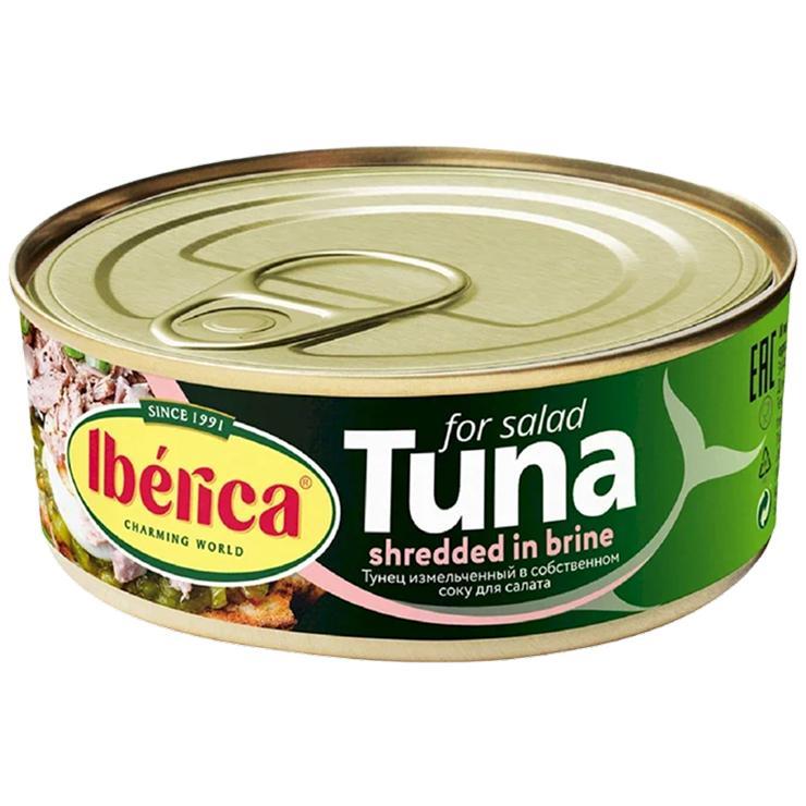 Тунец Iberica кусочки в собственном соку 150 гр., ж/б