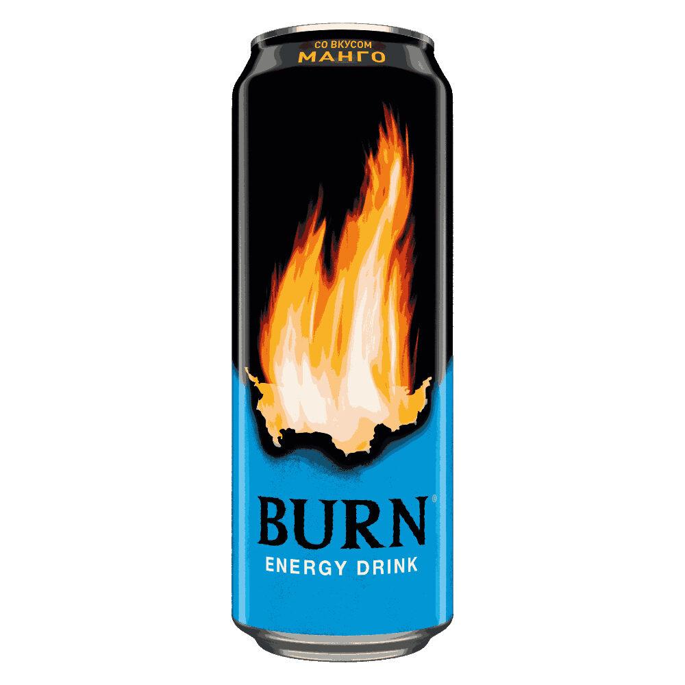 Напиток энергетический Burn манго 449 мл., ж/б
