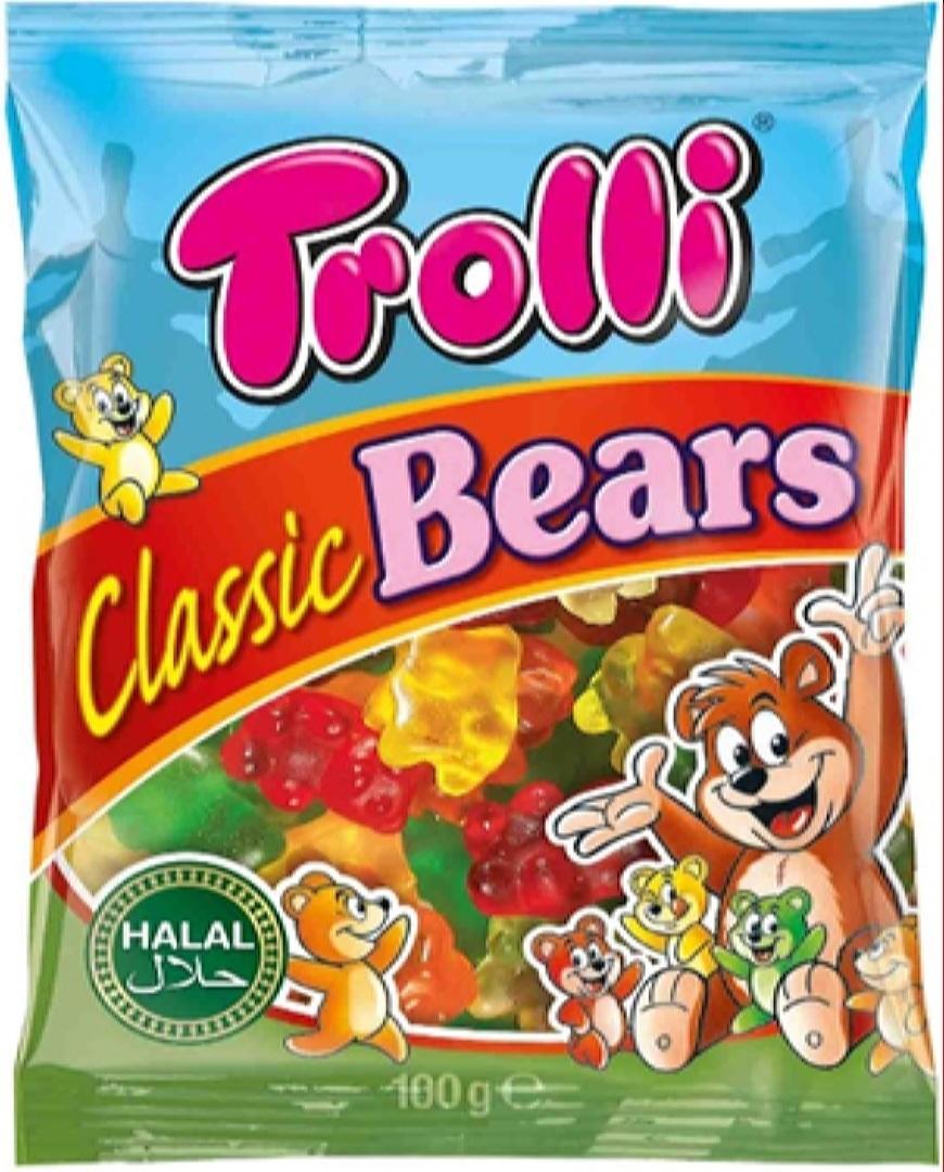 Мармелад жевательный Trolli Classic Bears 100 гр., флоу-пак