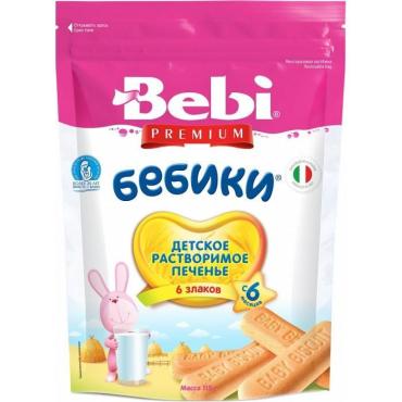 Печенье Bebi Premium Бебики 6 злаков с 6 месяцев