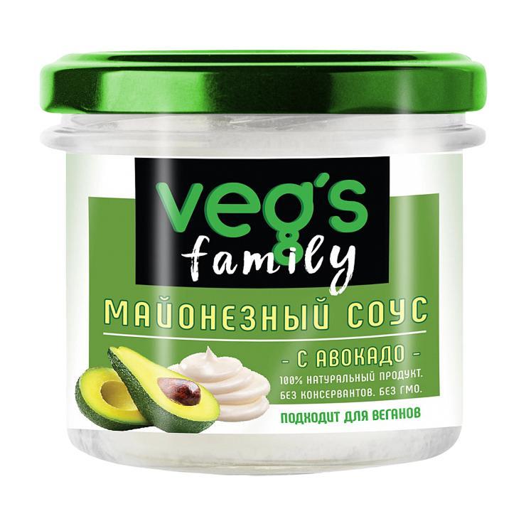 Соус VEG`S Family майонезный с маслом авакадо 200 гр., стекло