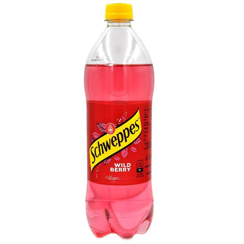 Напиток газированный Schweppes Вайлд Берри Польша 850 мл., ПЭТ
