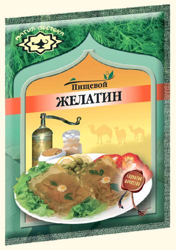 Желатин пищевой Магия Востока 10 гр., пластиковый пакет