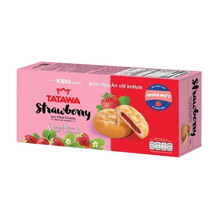 Печенье сдобное Tatawa клубничный джем 96 гр., картон
