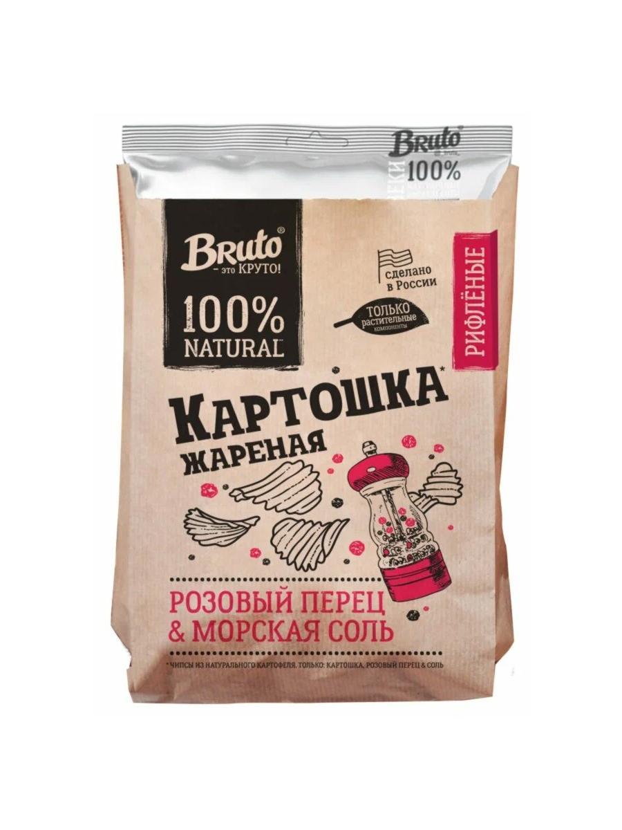 Картошка Brutto жареная розовый перец и морская моль 120 гр., флоу-пак
