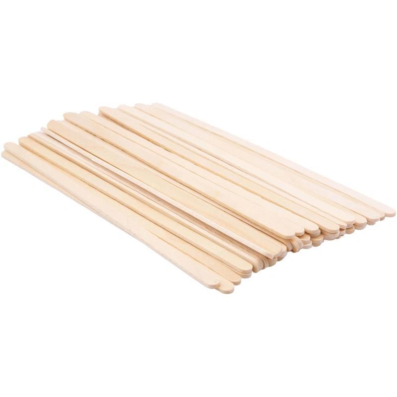 Размешиватели деревянные прямые 140х6х1,8 мм Россия индивидуальная упаковка, пакет