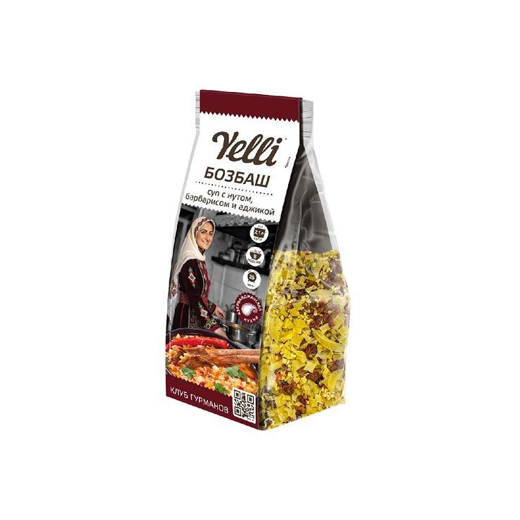 Суп Yelli бозбаш с нутом барбарисом и аджикой 160 гр., флоу-пак