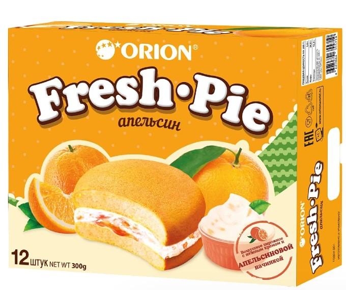 Печенье Orion Fresh-Pie апельсиновая начинка 25 гр., картон