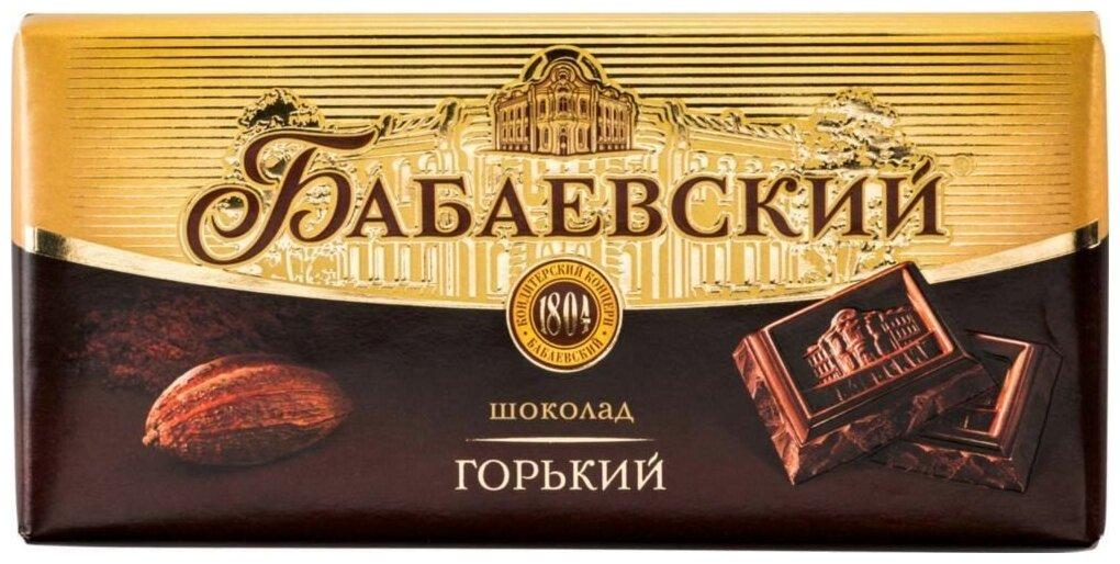 Шоколад Бабаевский горький 90 гр., обертка