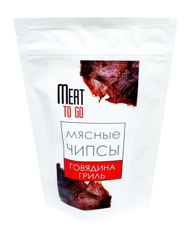 Мясные чипсы из говядины Гриль Meat to Go 50 гр., пакет