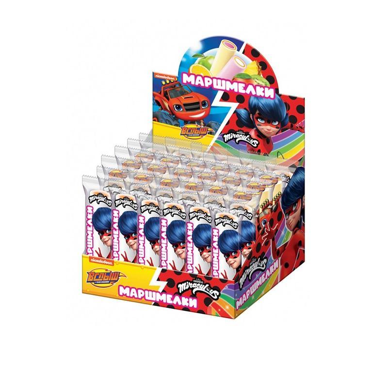 Маршмелки Конфитрейд Леди Баг/Вспыш в форме трубочки, 12 гр., флоу-пак