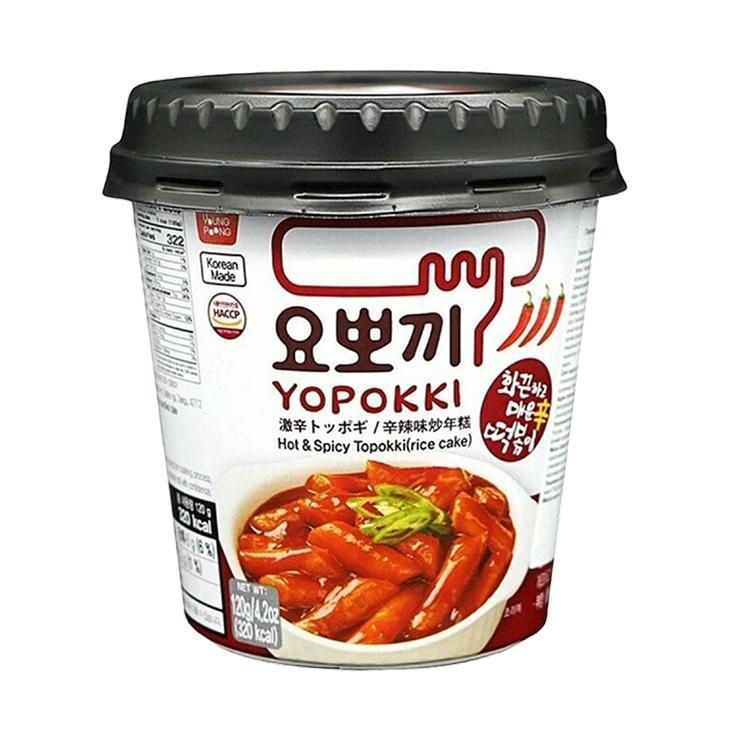 Палочки рисовые Tteokbokki остро-пряные 120 гр., стакан