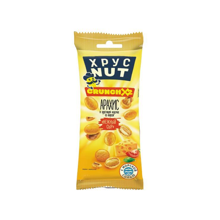 Арахис ХрустNUT нежный сыр в хрустящей корочке 50 гр., флоу-пак