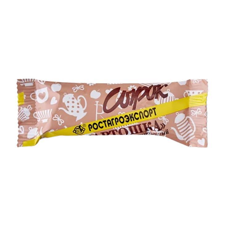 Сырок творожный Ростагроэкспорт глазированный картошка 20% 40 гр., флоу-пак