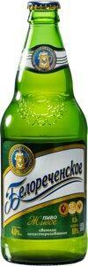Пиво белореченское Живое 4%, 500 мл., стекло