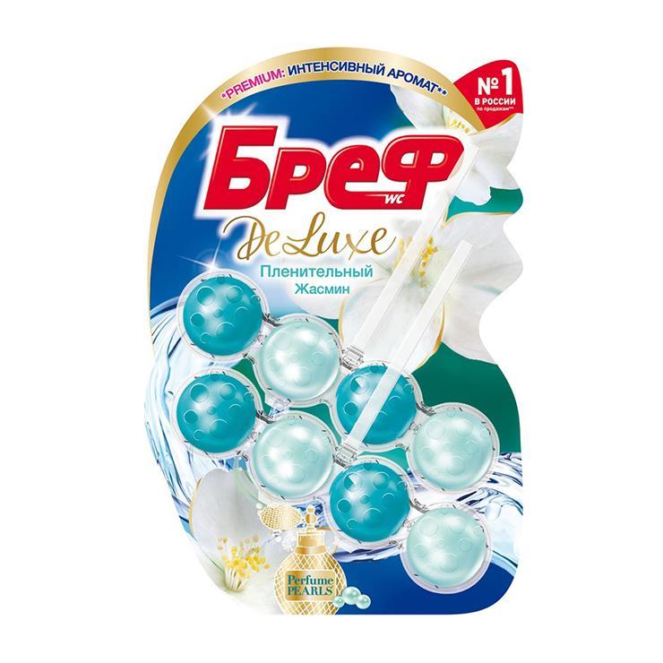Туалетный блок Bref De Luxe пленительный жасмин 2x50 гр., блистер