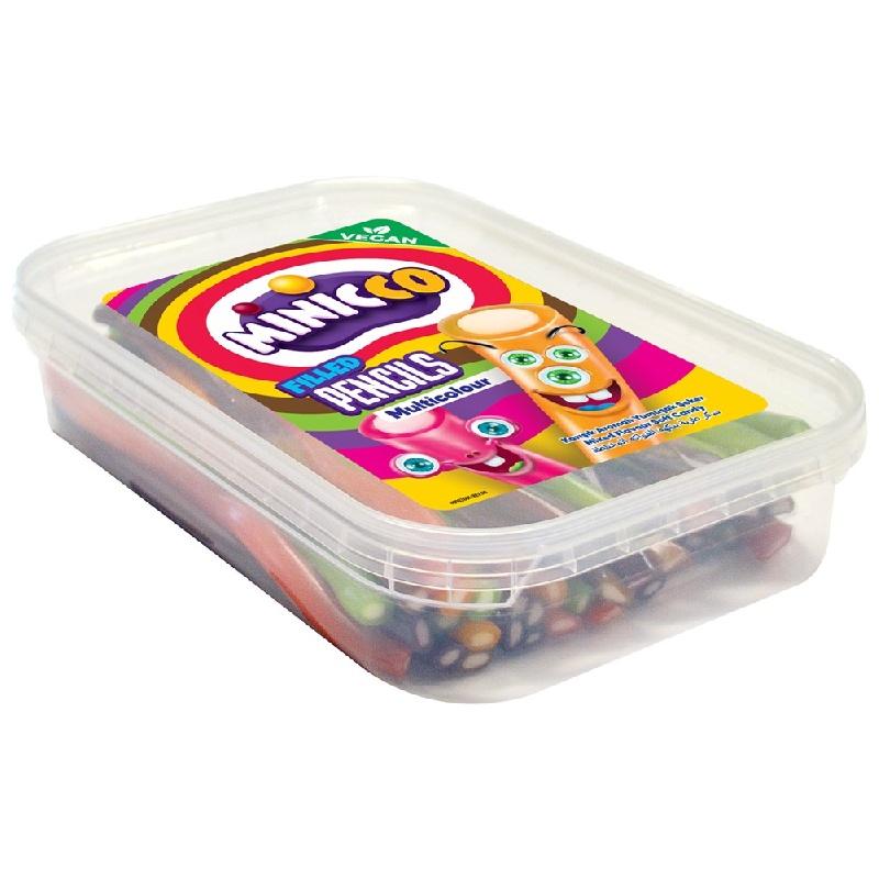 Мармелад жевательный Minicco Pencils Multicolour палочки микс вкусов 450 гр., пластик