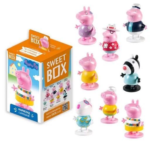 Мармелад Sweet Box Peppa Pig с игрушкой 10 гр., картон