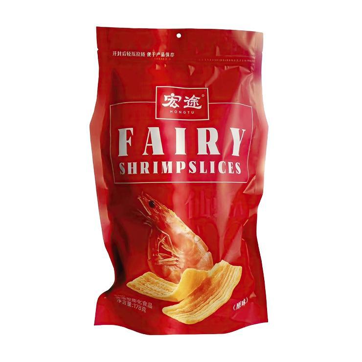 Чипсы Hongtu креветочные оригинал 178 гр., дой-пак