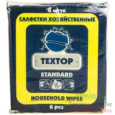 Салфетка Textop Standart универсальная вискозная 350х300мм 6шт.