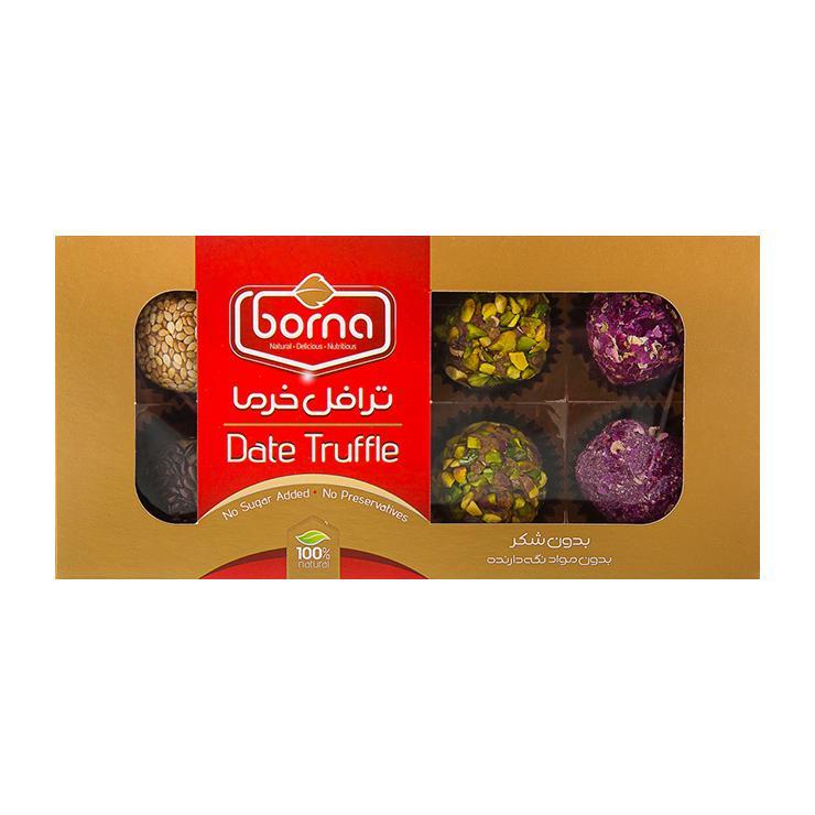 Трюфели финиковые Borna ассорти без сахара 120 гр., картон