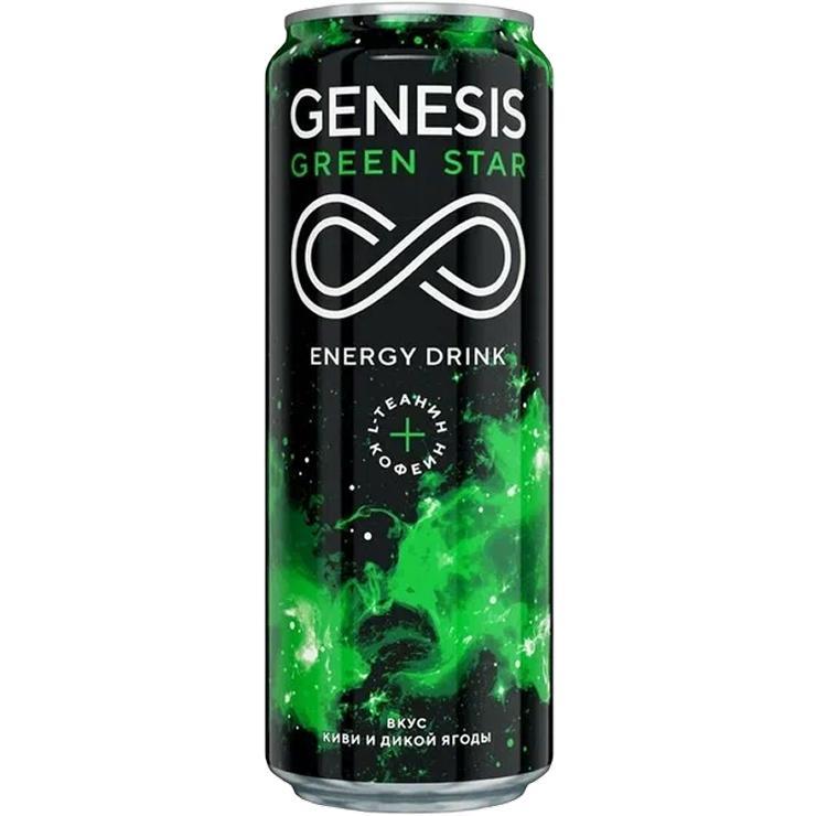 Напиток энергетический Genesis Green Star 500 мл., ж/б