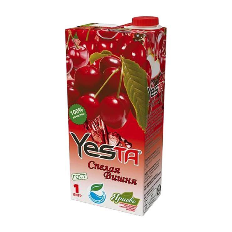 Напиток сокосодержащий Yesta спелая вишня 1 л., тетра-пак