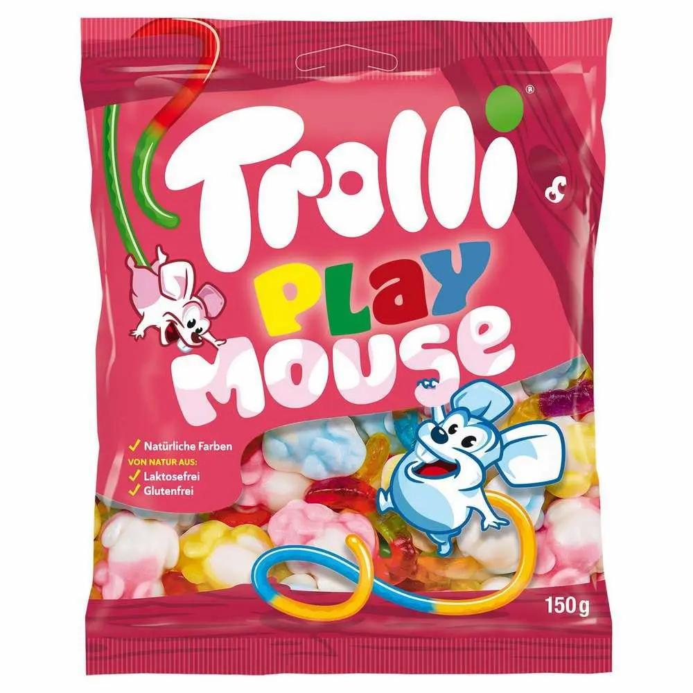 Мармелад Trolli Play Mouse зефирный мышки 150 гр., флоу-пак