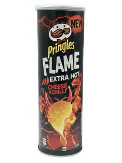 Чипсы Pringles Flame Cheese and Chill 160 гр., туба